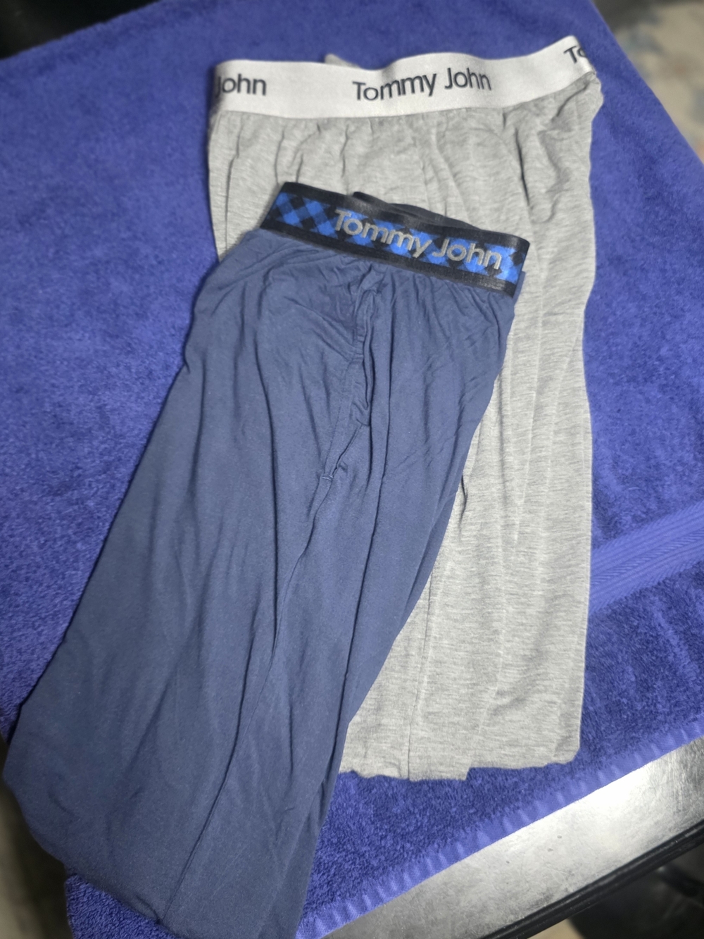 Tommy John Second Skin Sleep Pants in Navy & Light Gray - 2-Pack
